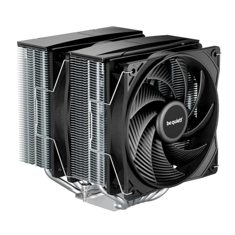 Ventilador disipador cpu be quiet pure rock pro 3 2 x 120mm negro