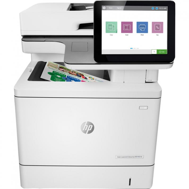 Multifuncion hp laser color laserjet enterprise mfp m578f fax -  a4 -  38ppm -  1.25gb -  usb -  red -  wifi -  duplex todas las