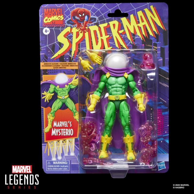 Figura hasbro marvel comics spider - man retro marvel's mysterio