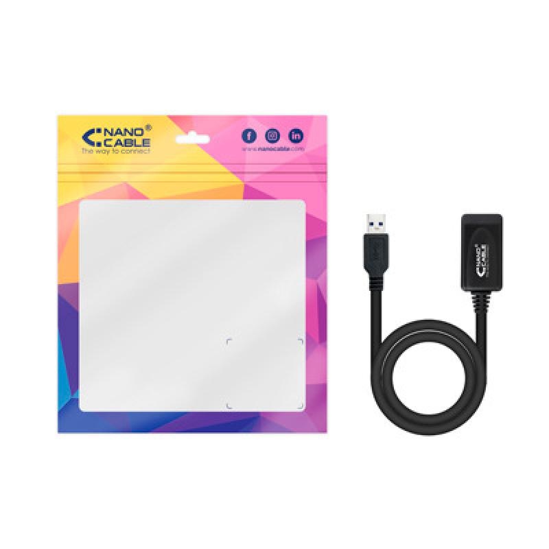 Cable prolongador nanocable con amplificador usb 3.0 usb - a - m - usb - a - h 5 m