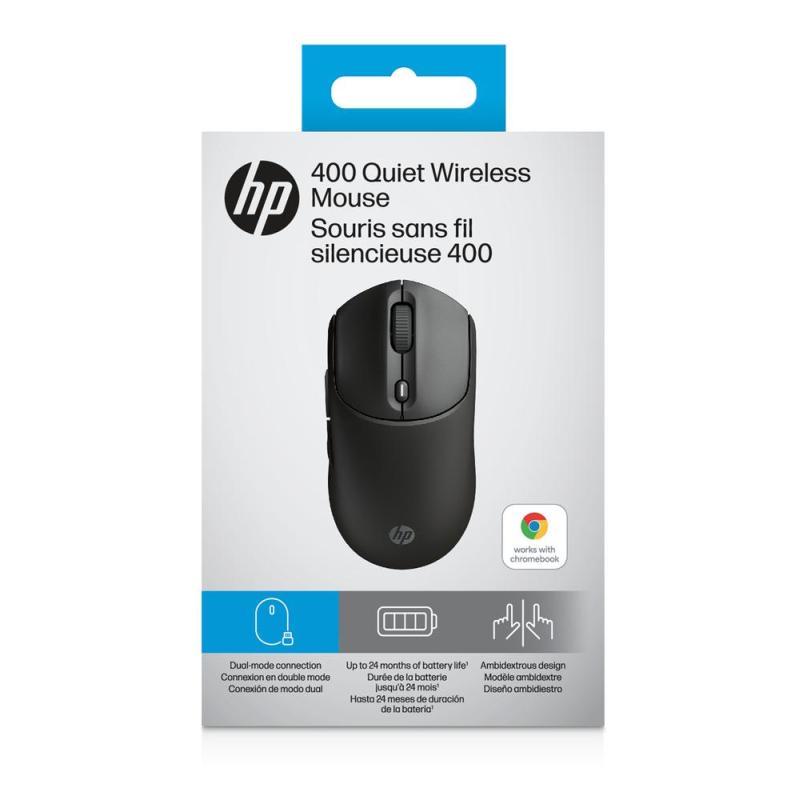 Raton inalambrico hp 400 dual - negro