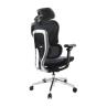 Silla de oficina ergonomica equip 651052 premium color negro azulado tapiceria malla 5 posiciones