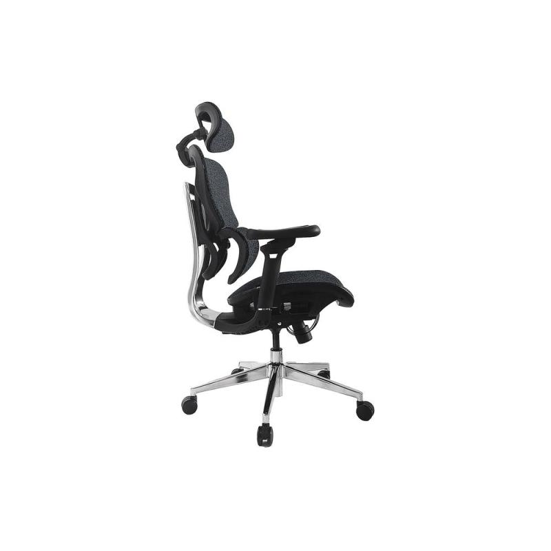 Silla de oficina ergonomica equip 651052 premium color negro azulado tapiceria malla 5 posiciones