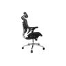 Silla de oficina ergonomica equip 651052 premium color negro azulado tapiceria malla 5 posiciones