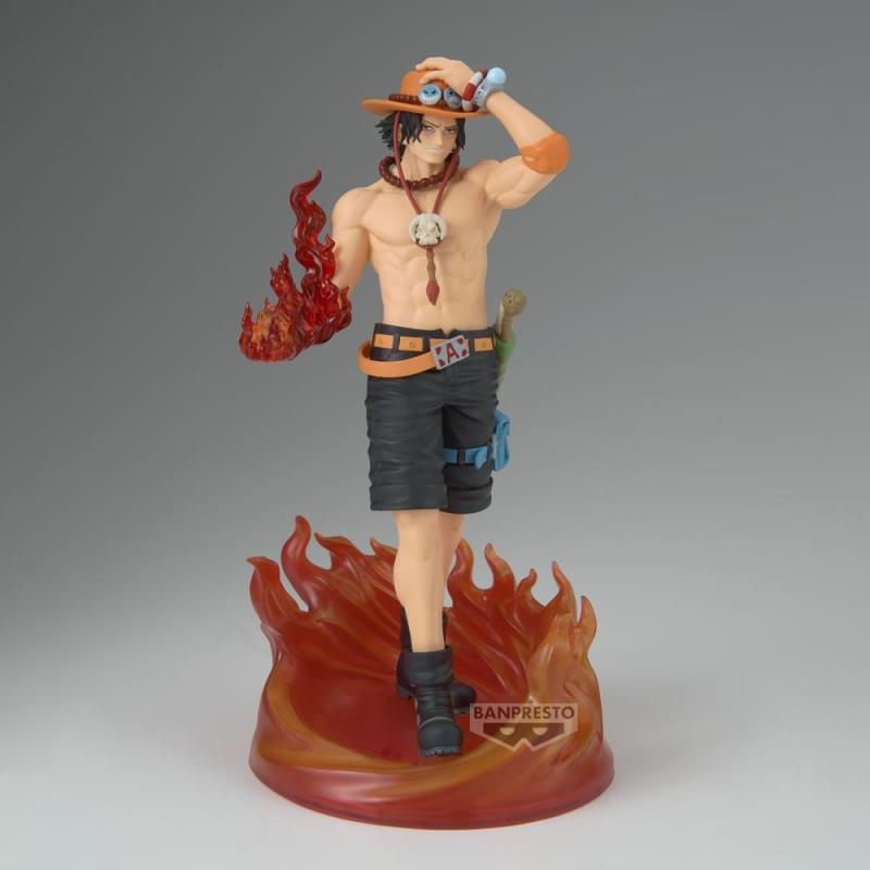 Figura banpresto one piece the shukko logia portgas d.ace special edition