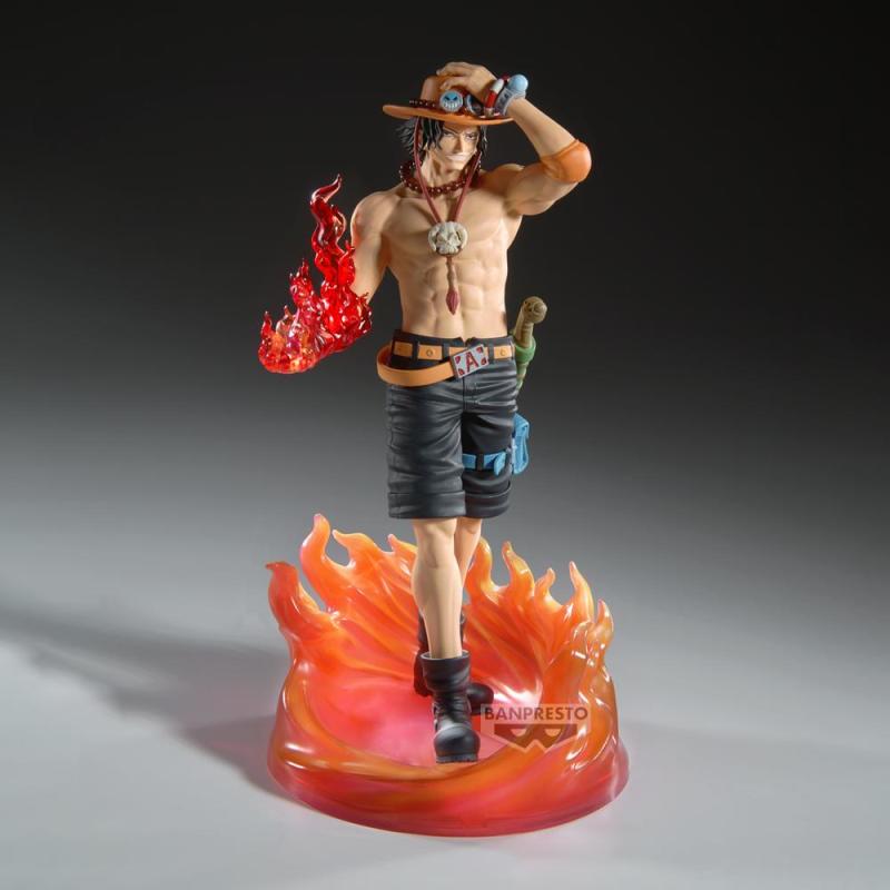 Figura banpresto one piece the shukko logia portgas d.ace special edition