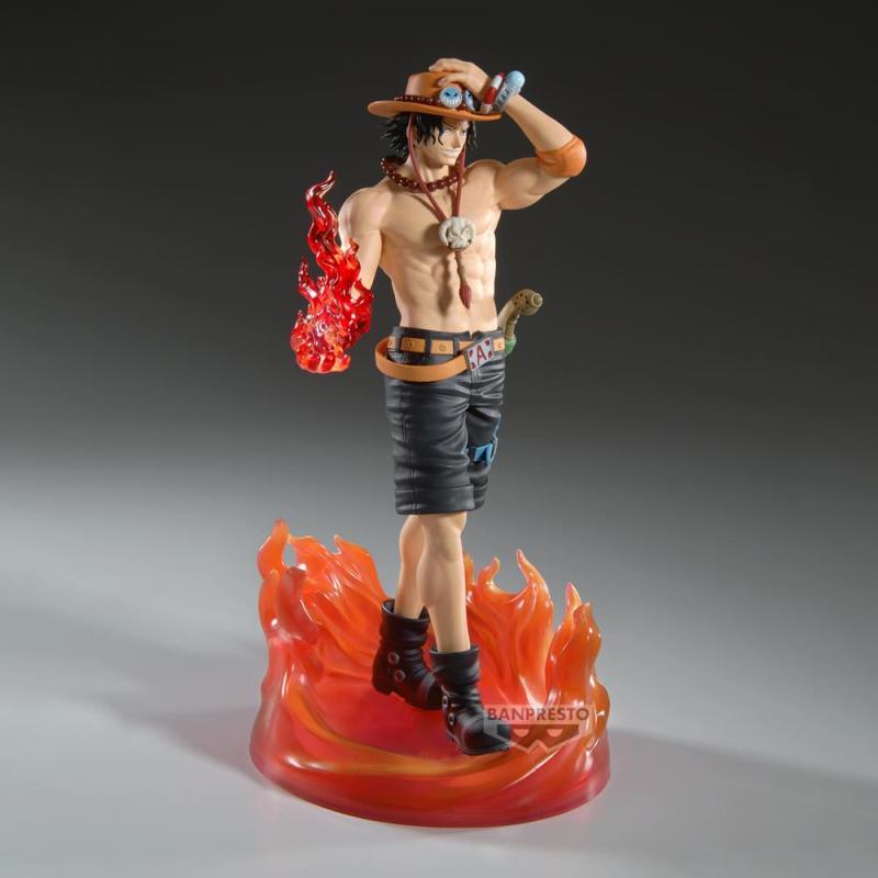 Figura banpresto one piece the shukko logia portgas d.ace special edition