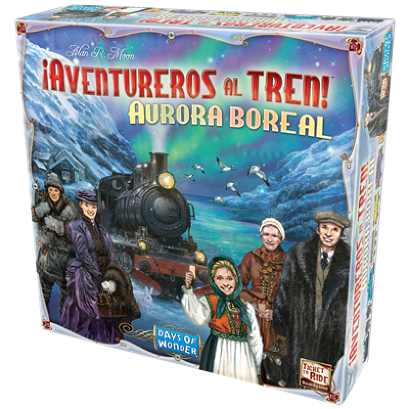 Juego de mesa ¡aventureros al tren! aurora boreal