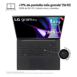 Portatil lg gram pro 16zd90sp - a.ax78b u7 - 155h - 32gb - ssd 1tb - rtx 3050 - 16 pulgadas - freedos