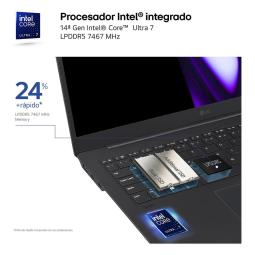 Portatil lg gram pro 16zd90sp - a.ax78b u7 - 155h - 32gb - ssd 1tb - rtx 3050 - 16 pulgadas - freedos
