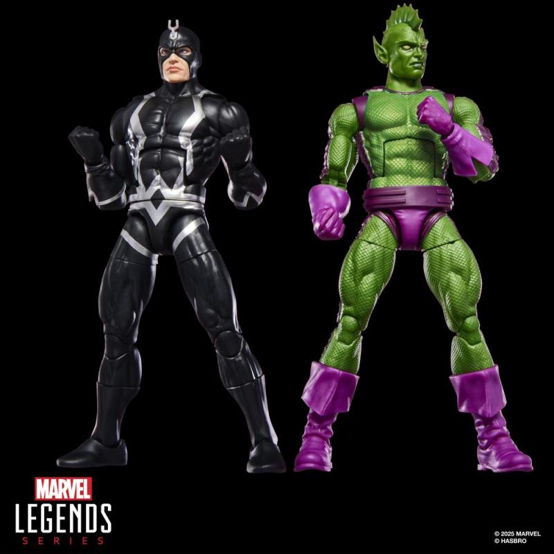 Pack 2 figuras hasbro marvel legends series black bolt & marvel's triton