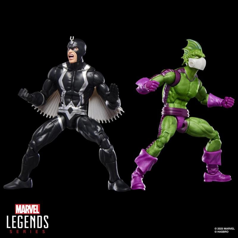 Pack 2 figuras hasbro marvel legends series black bolt & marvel's triton