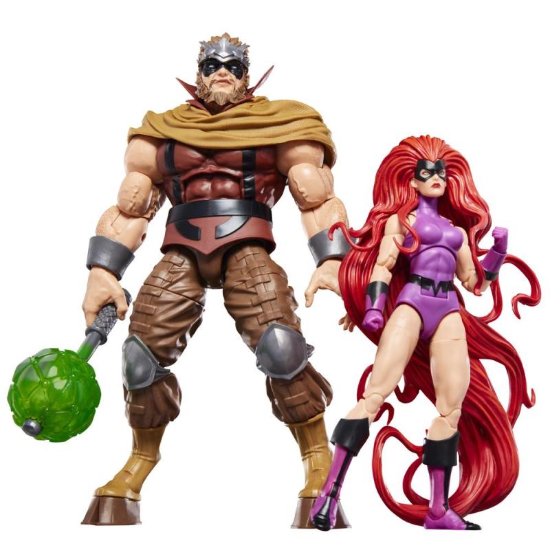 Pack 2 figuras hasbro marvel legends series inhumans marvel's medusa & marvel's gorgon