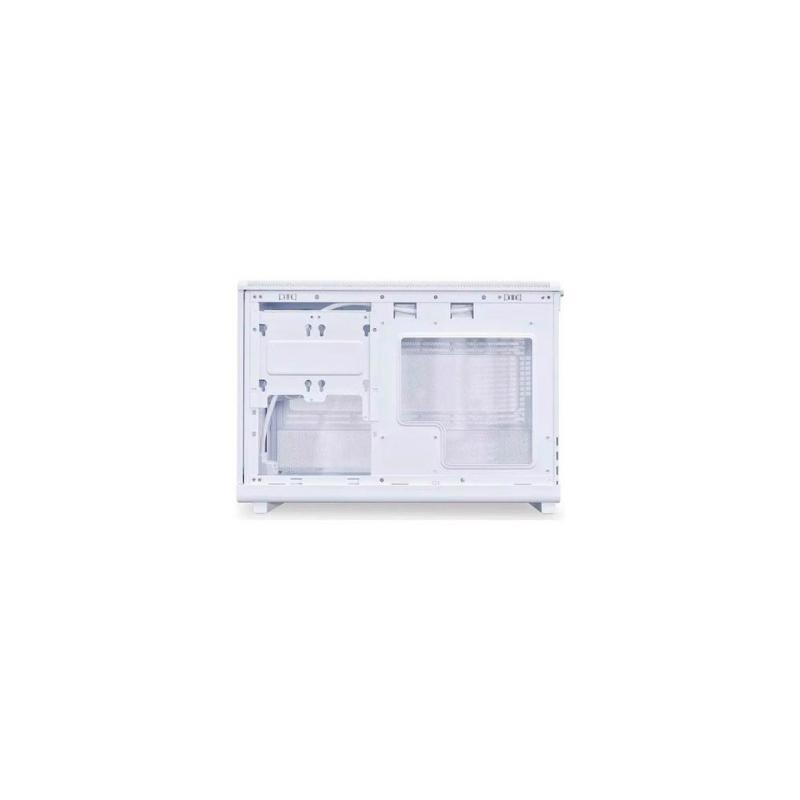 Caja ordenador gaming lian li a3 matx cristal templado madera blanca