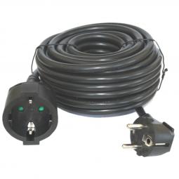 Cable prolongador de corriente silver electrics 10m -  3x 1.5mm -  250v -  16a -  3.500w negro - Imagen 1