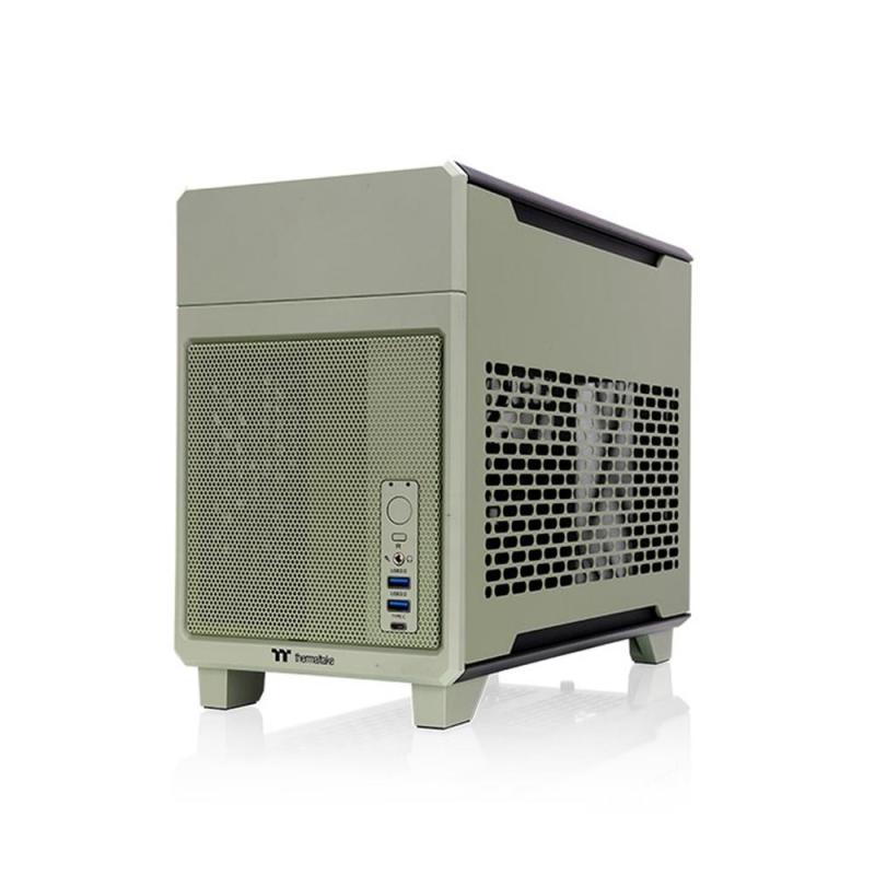 Caja ordenador gaming thermaltake tr100 matx verde