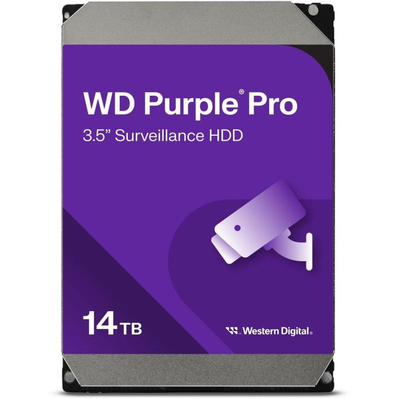 Disco duro interno hdd wd western digital purple pro wd142purp 14tb 3.5 pulgadas sata 6gb - s