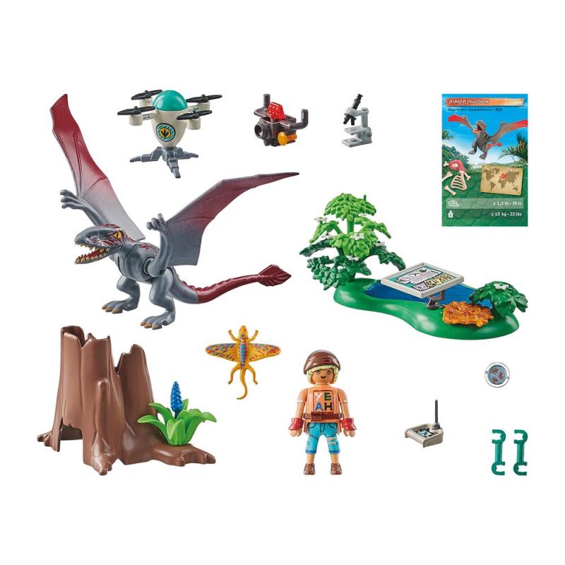 Playmobil observatorio con dimorphodon