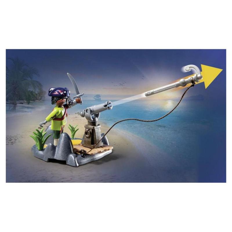 Playmobil batalla con el cangrejo gigante