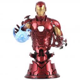 Iron man mini busto resina 15 cm 1 - 7 scale marvel comics - Imagen 1