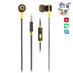 Auriculares metalicos ngs crossrallyblack - tecnologia voz assistant - 20hz - 20khz - 95db  - jack 3.5mm - cable 1.2m - Imagen 1