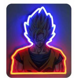 Goku mural neon 30 cm dragon ball z - Imagen 1