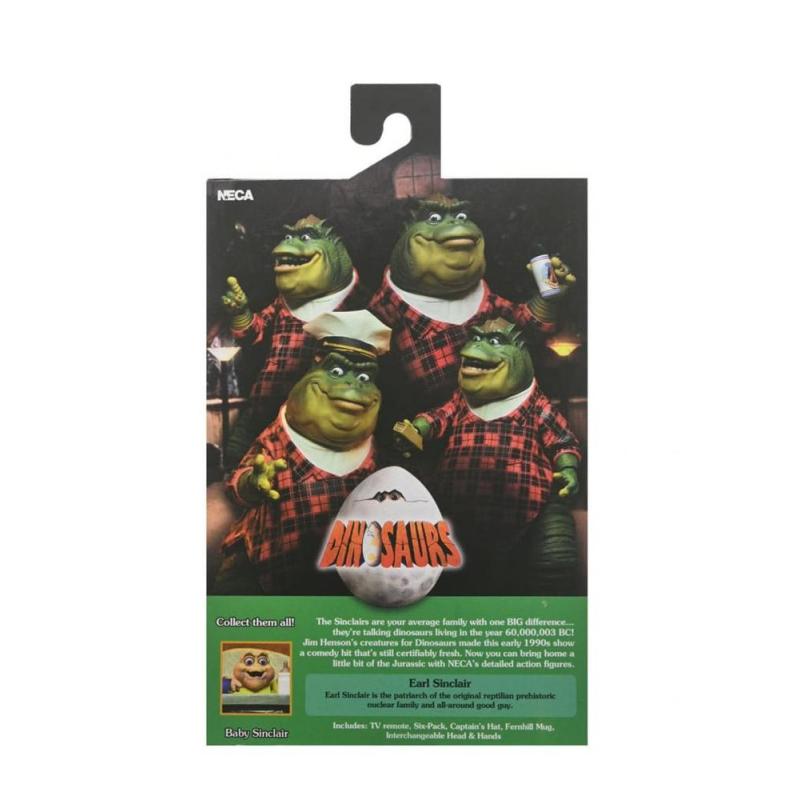 Ultimate earl sinclair scale action fig. 18 cm dinosaurs