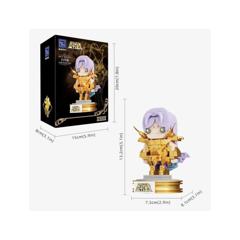Aries mini set construccion 13 cm saint seiya