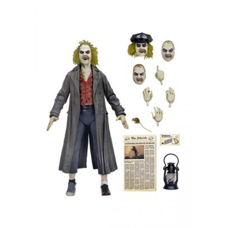 Ultimate beetlejuice tour guide the bio - exorcist scale action fig. 18 cm beetlejuice 1988