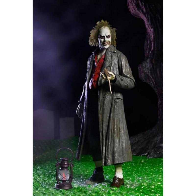 Ultimate beetlejuice tour guide the bio - exorcist scale action fig. 18 cm beetlejuice 1988