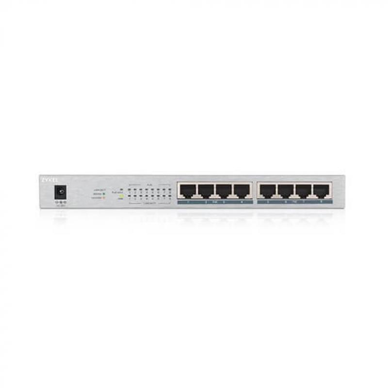 Switch 8 puertos zyxel - gestionable - poe - full duplex 10 - 100 - 1000 - Imagen 1