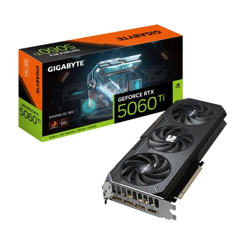 Tarjeta grafica gigabyte rtx 5060 ti gaming 16gb oc - 3x dp - 1x hdmi pci express 5.0
