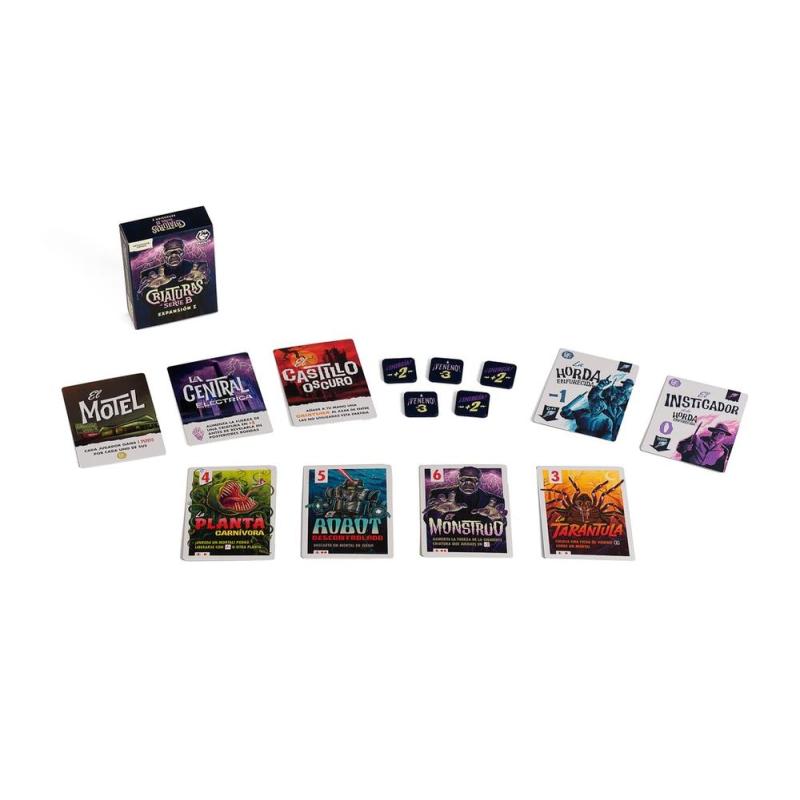 Juego de mesa criaturas de serie b - expansión
