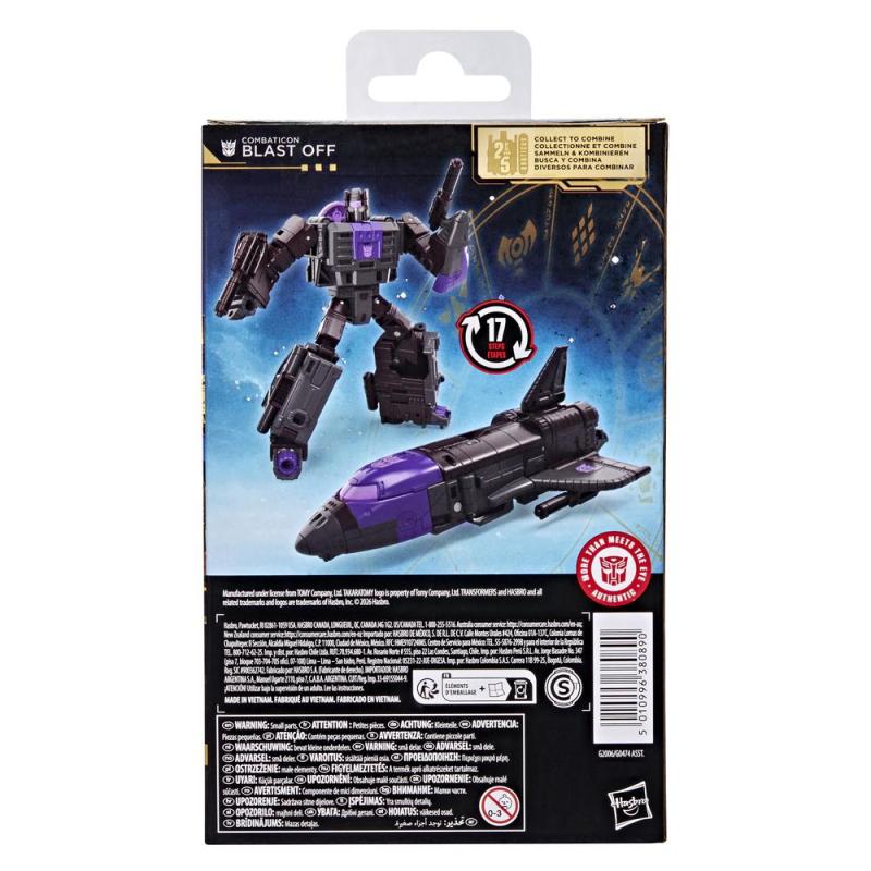 Figura hasbro transformers age of the primes combaticon blast off