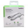 Cable usb tipo c a usb tipo a belkin 3m - macho - macho - blanco - trenzado
