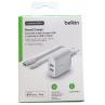 Cargador belkin wcd001vf1mwh 24w 2x usb tpo a + cable lightning a usb tipo a 1m