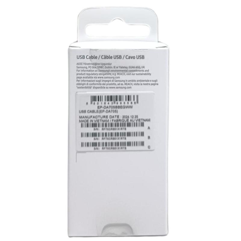 Cable usb tipo c samsung 1m - macho - macho - negro