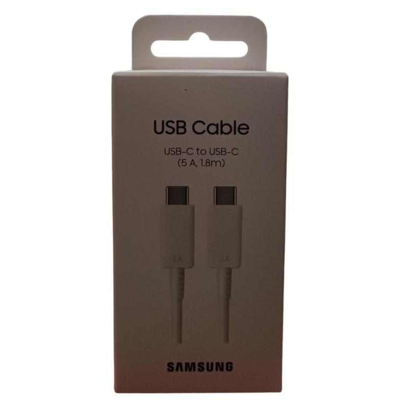 Cable usb tipo c samsung 1.8m - macho - macho - blanco