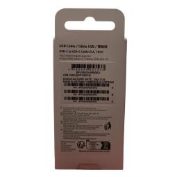 Cable usb tipo c samsung 1.8m - macho - macho - blanco