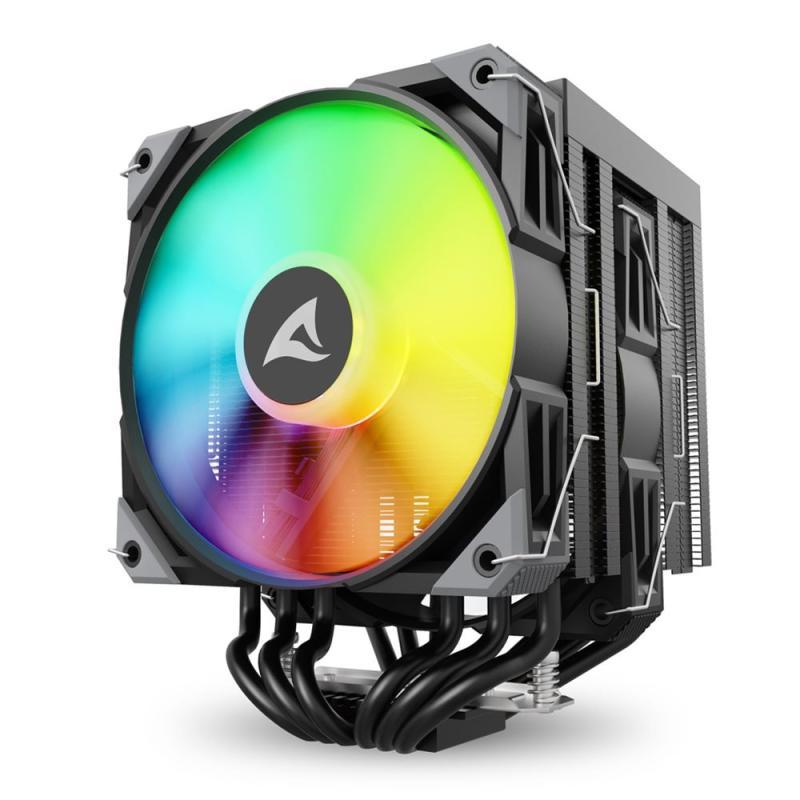 Ventilador cpu sharkoon a60 rgb 120mm negro