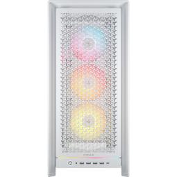 Caja ordenador gaming corsair frame 5000d rs atx argb cristal templado blanco