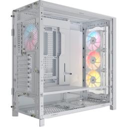 Caja ordenador gaming corsair frame 5000d rs atx argb cristal templado blanco