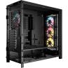 Caja ordenador gaming corsair frame 5000d rs atx argb cristal templado negra
