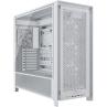 Caja ordenador gaming corsair frame 5000d rs atx cristal templado blanco