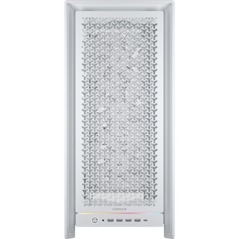 Caja ordenador gaming corsair frame 5000d rs atx cristal templado blanco