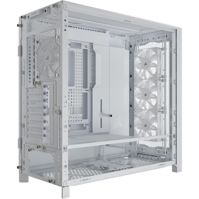 Caja ordenador gaming corsair frame 5000d rs atx cristal templado blanco