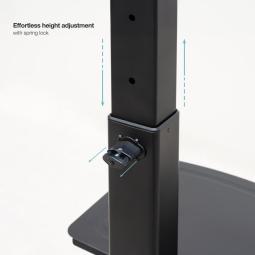 Soporte de suelo tooq para pantalla tv 37 pulgadas - 70 pulgadas fs2284m - b