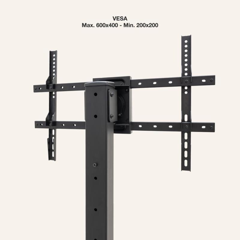 Soporte de suelo tooq para pantalla tv 37 pulgadas - 70 pulgadas fs2284m - b