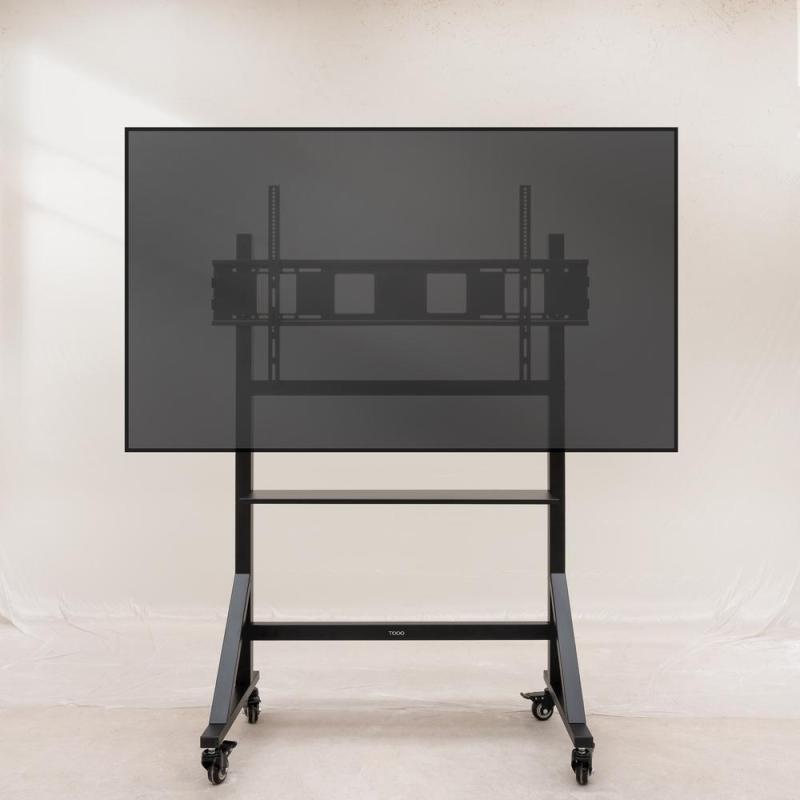 Soporte de suelo con ruedas tooq optimus 60 pulgadas - 105 pulgadas fs20105m - b