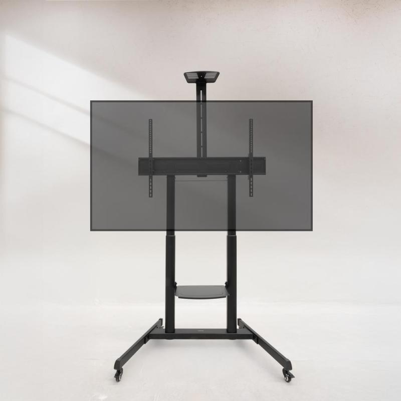 Soporte de suelo con ruedas tooq aquiles 60 pulgadas - 100 pulgadas fs20406hm - b
